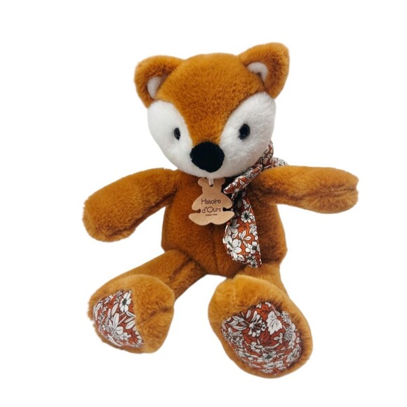 Histoire D’Ours Orange Fox Cuddle Buddy Plush Stuffed Animal Soft Adorable NWOT - Picture 1 of 1